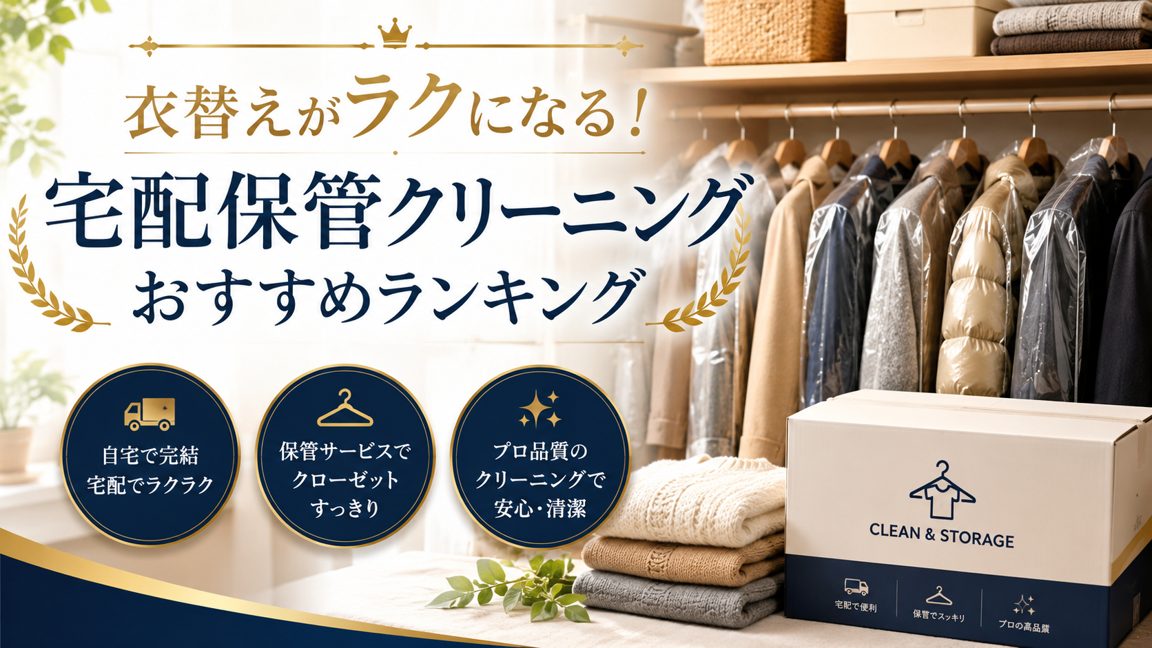 衣替えがラクになる！宅配保管クリーニングおすすめランキング